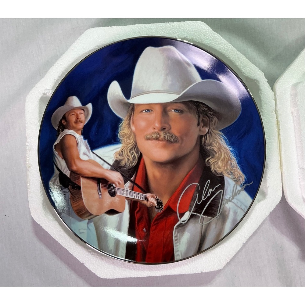 Bradford Exchange Alan Jackson Little Bitty Collector Plate COA Dan O'Leary 1998